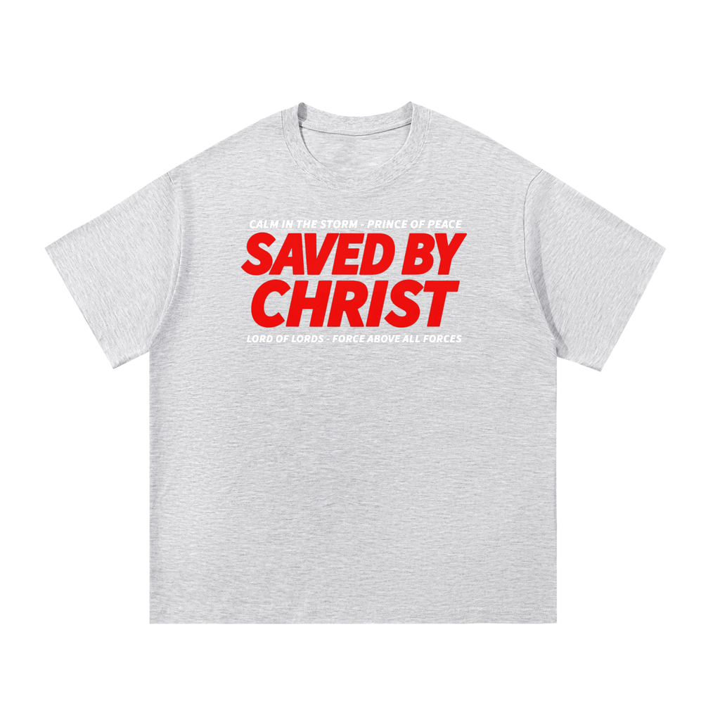 SAVED BY CHRIST Cotton T-Shirt