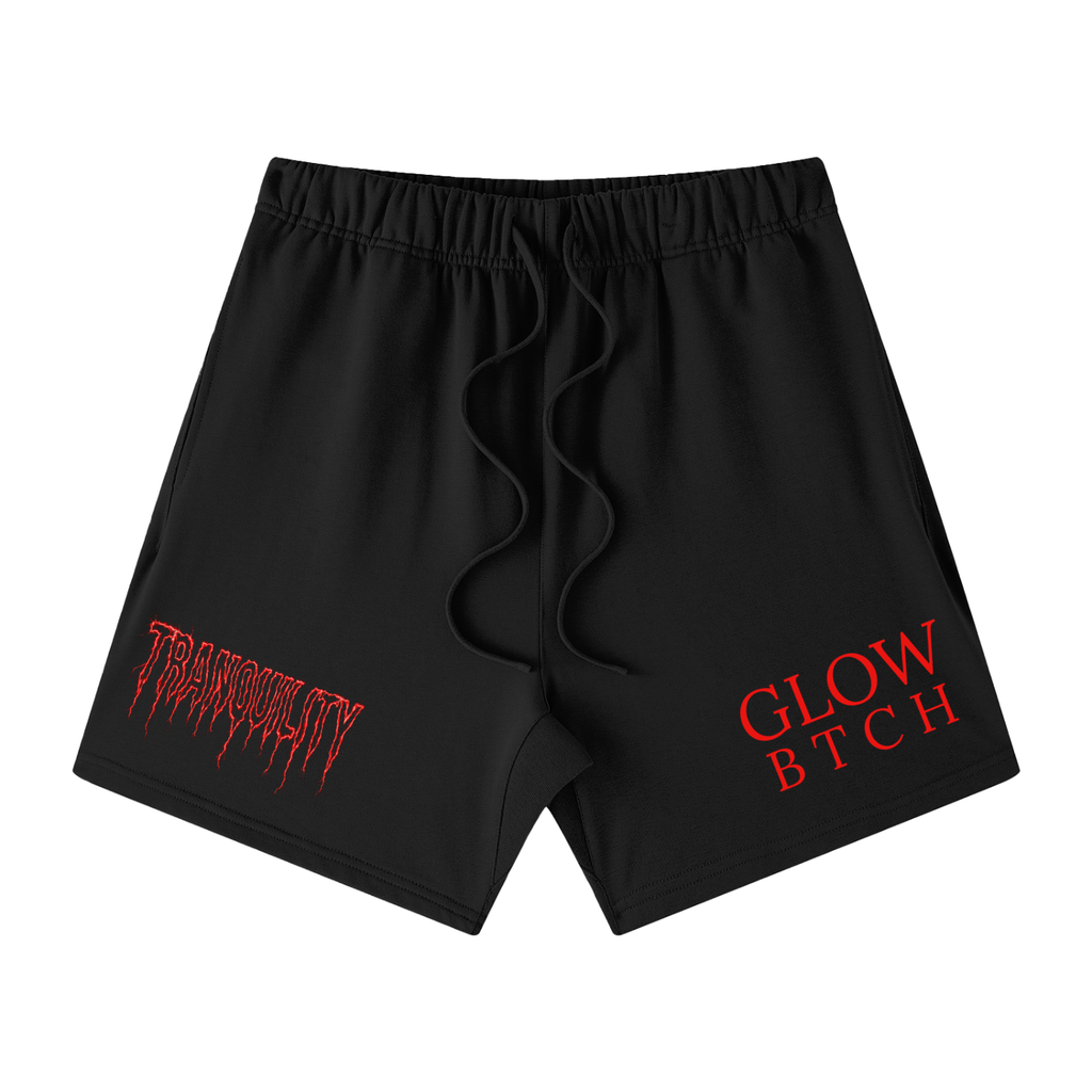 TRANQUIL GLOW BTCH Cotton Shorts