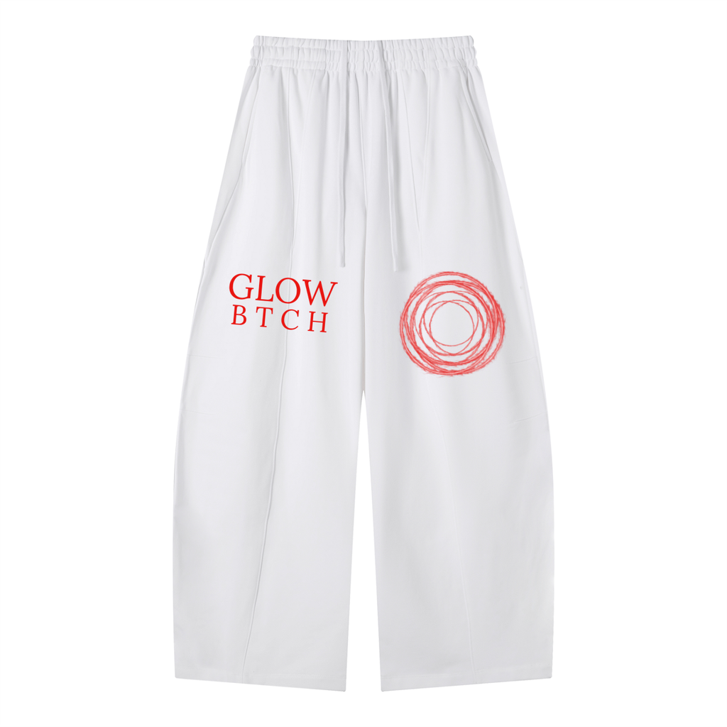 GLOW BTCH Wide Heavyweight Leg Panel Sweatpants