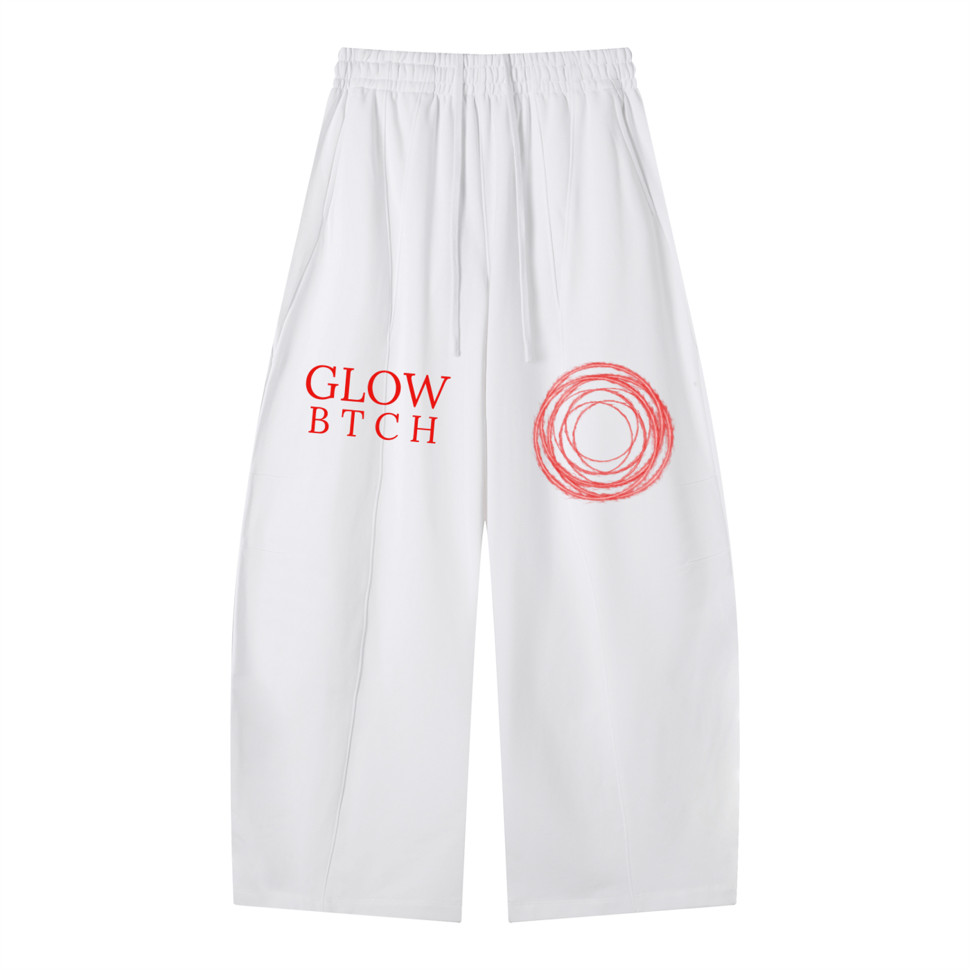 GLOW BTCH Wide Heavyweight Leg Panel Sweatpants