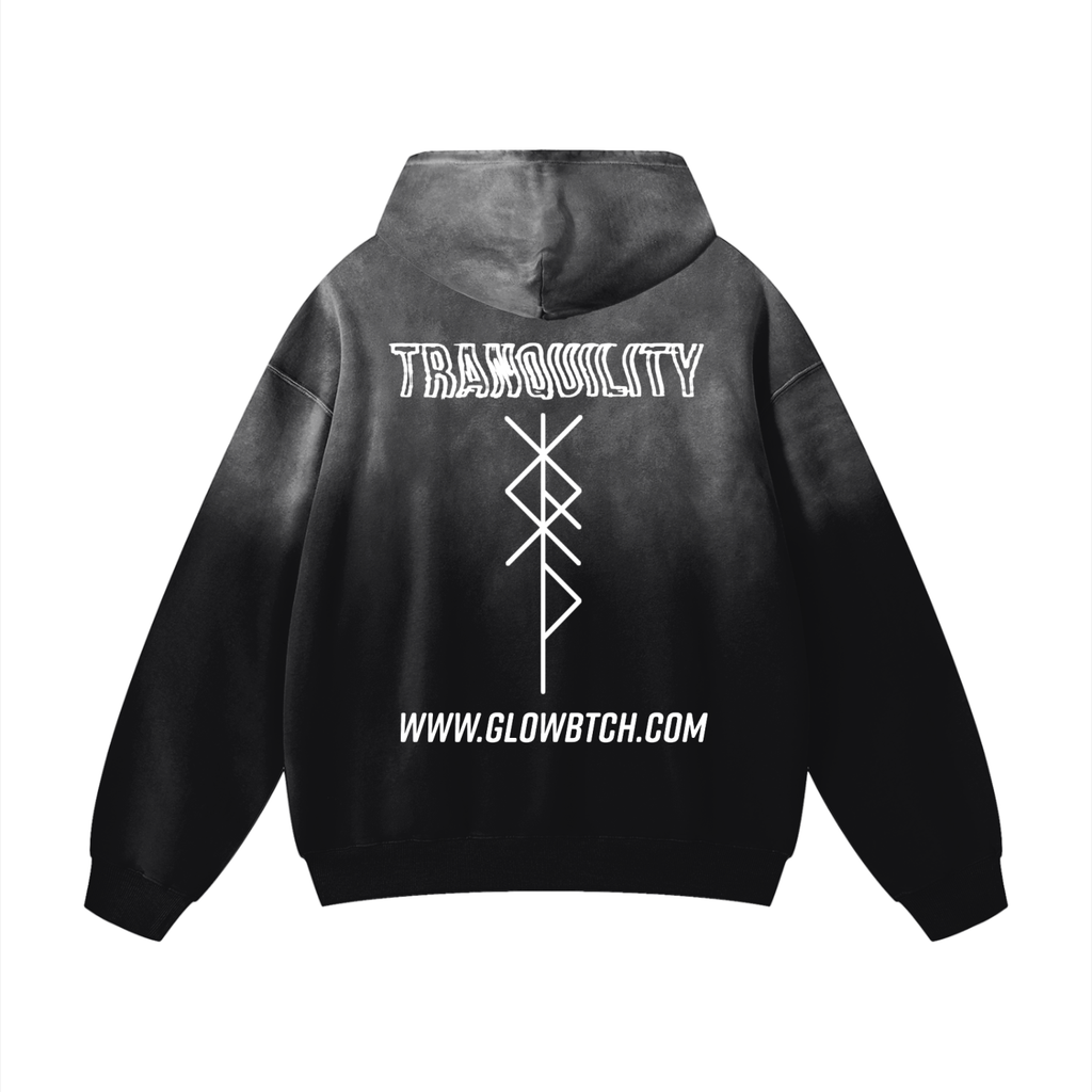 GLOW BTCH Heavyweight Sunfade Oversized Hoodie