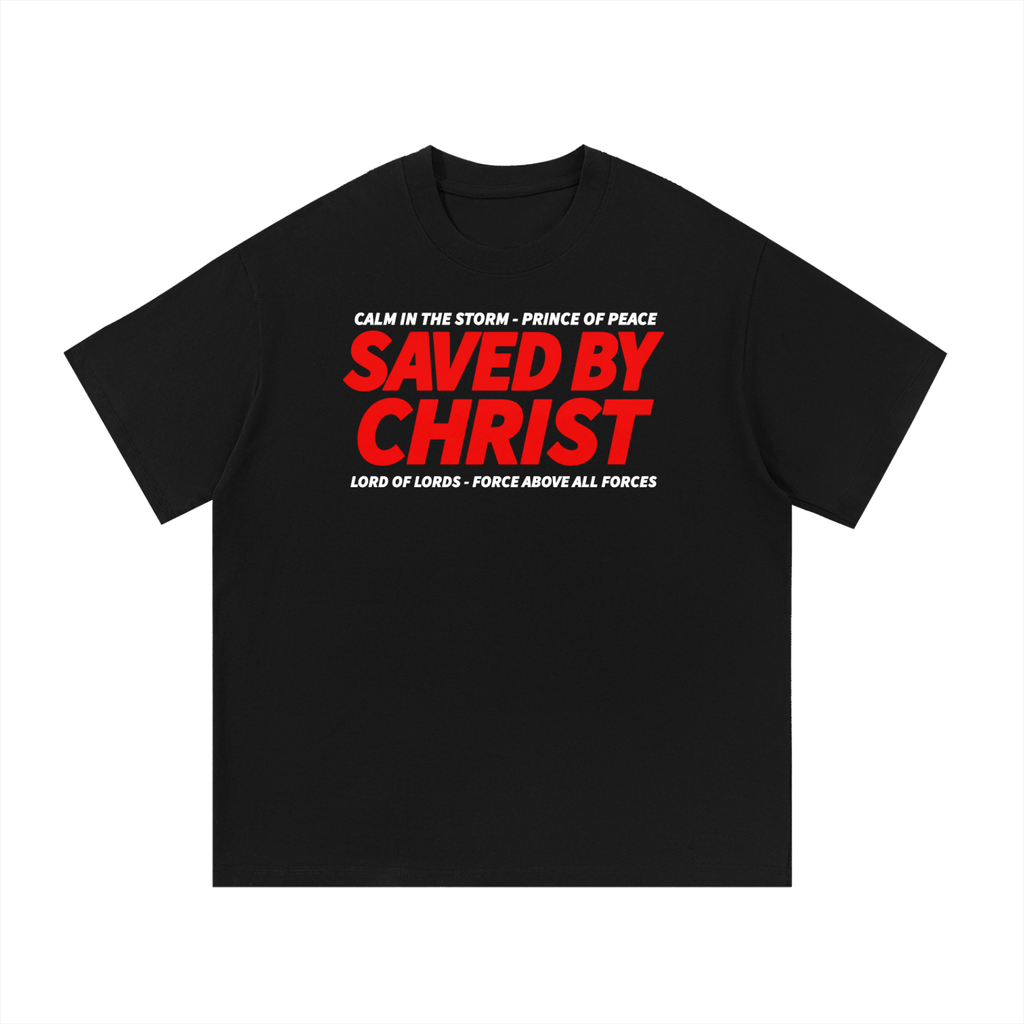 SAVED BY CHRIST Cotton T-Shirt