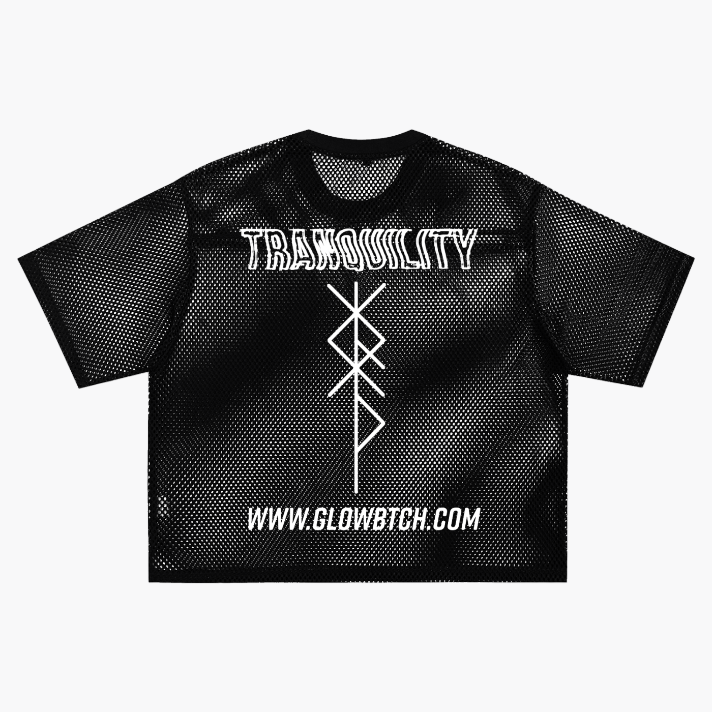 GLOW BTCH See-through Boxy Net T-Shirt