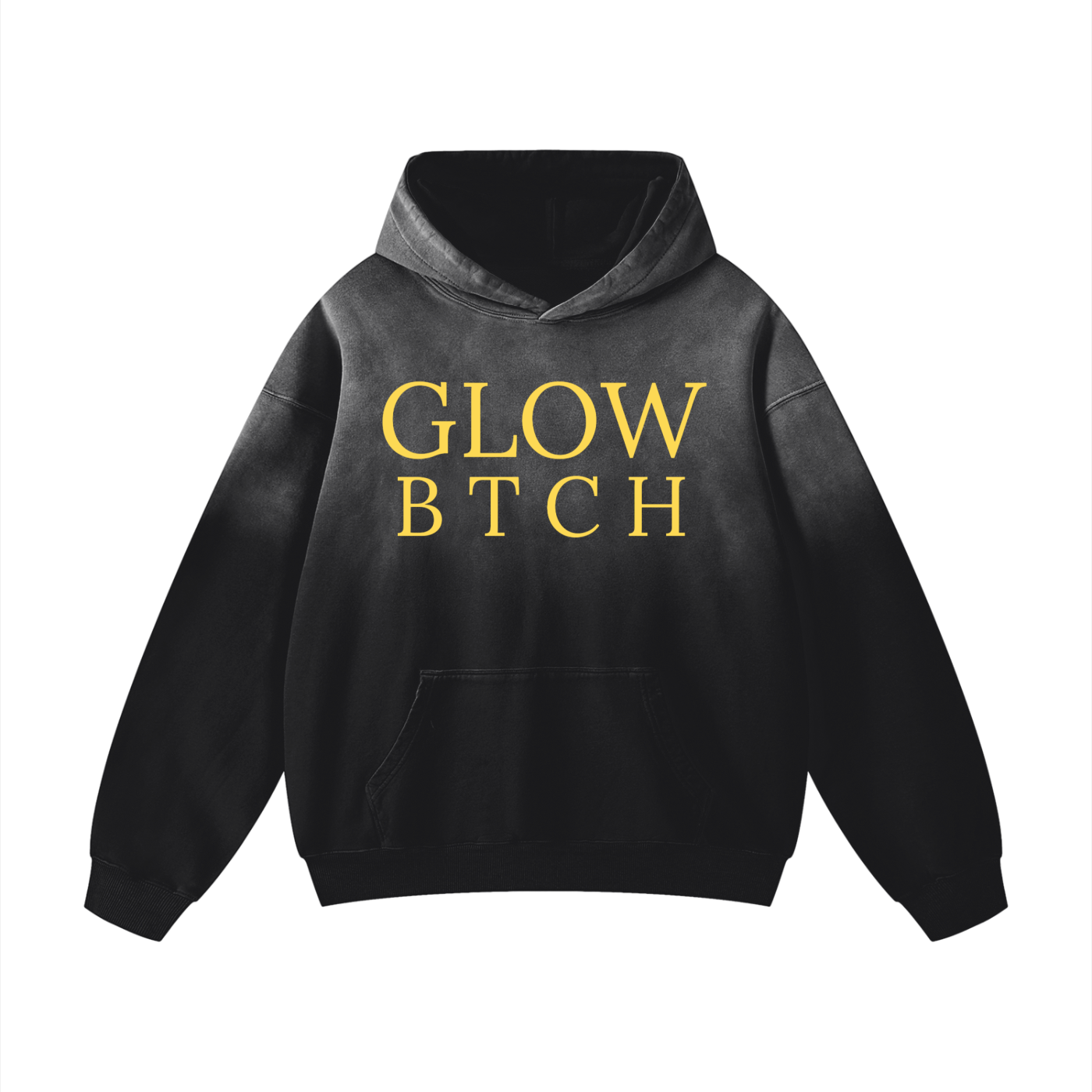 GLOW BTCH Heavyweight Sunfade Oversized Hoodie