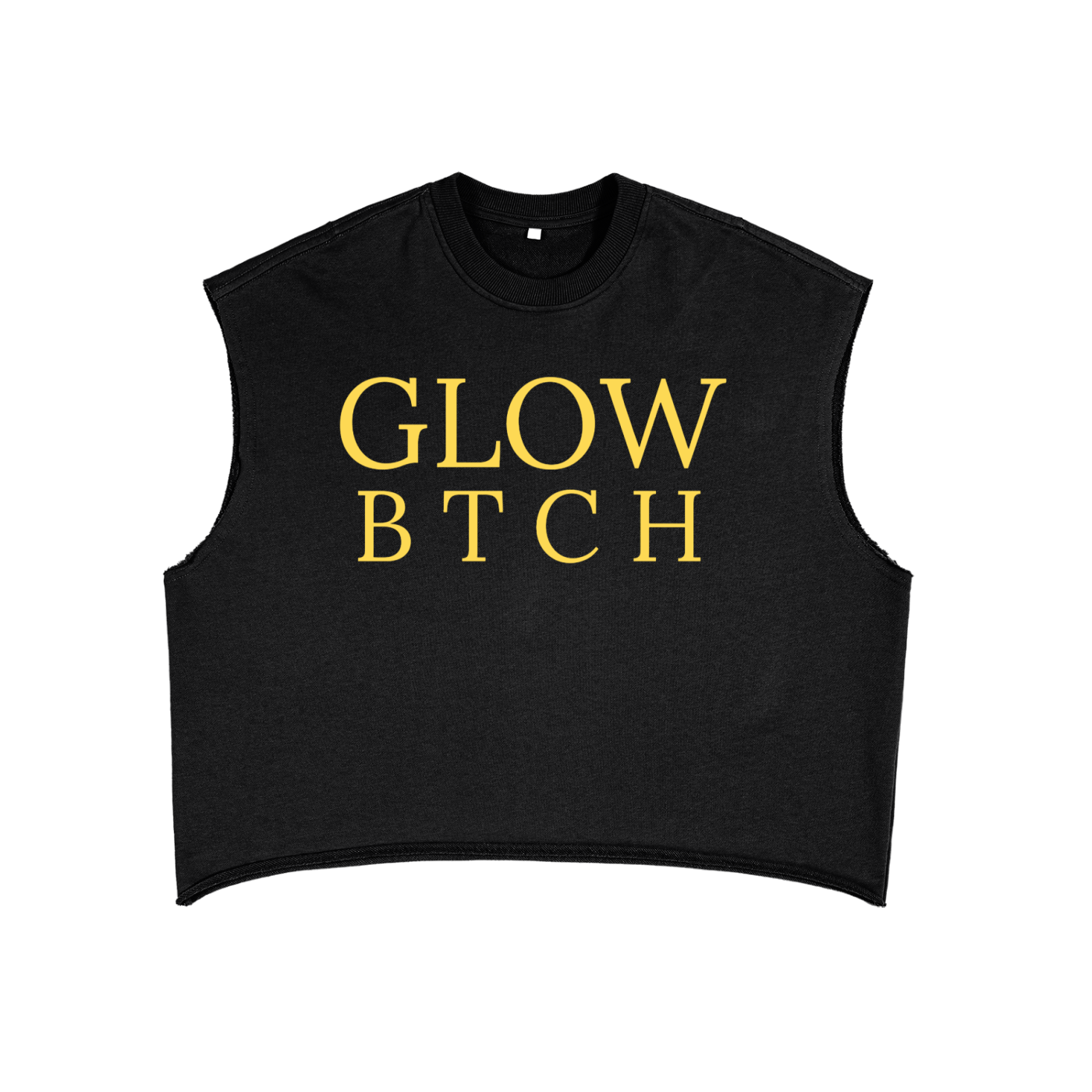 GLOW BTCH French Terry Boxy Tank Top