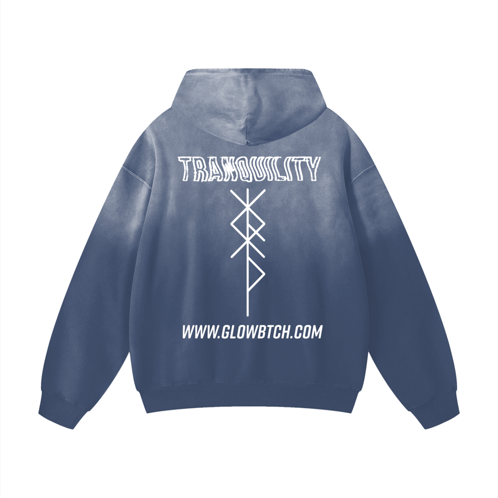 GLOW BTCH Heavyweight Sunfade Oversized Hoodie
