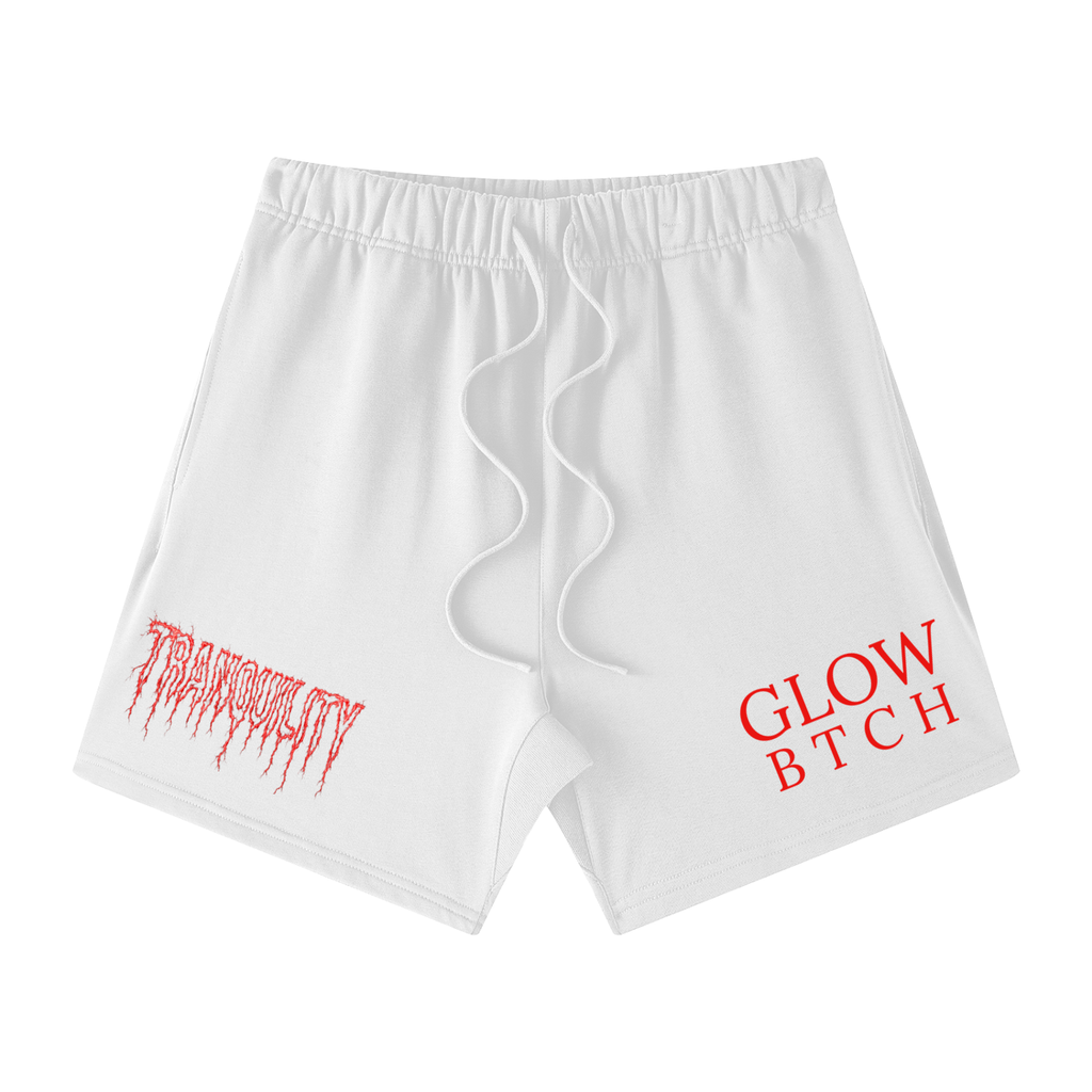 TRANQUIL GLOW BTCH Cotton Shorts