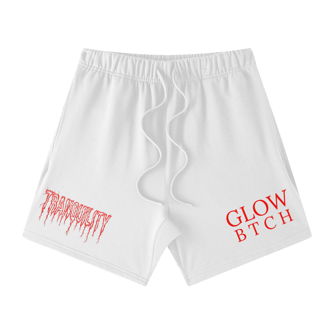 TRANQUIL GLOW BTCH Cotton Shorts