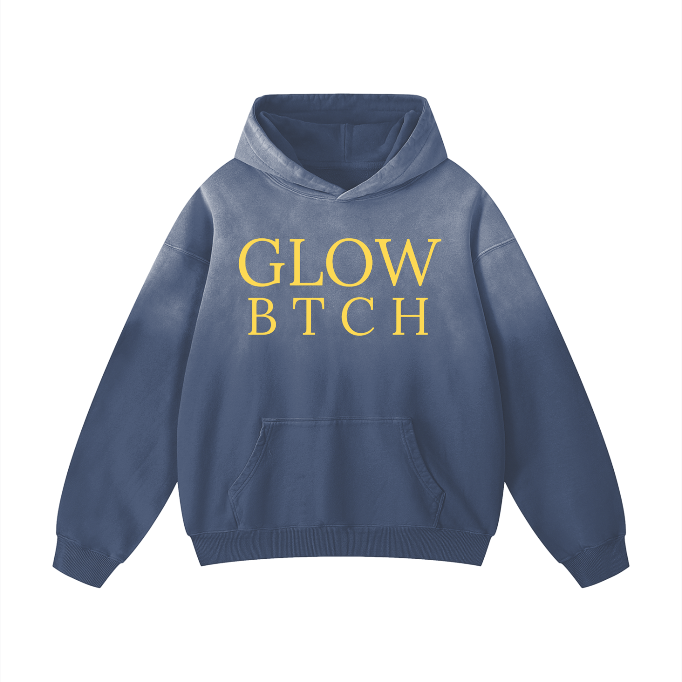 GLOW BTCH Heavyweight Sunfade Oversized Hoodie
