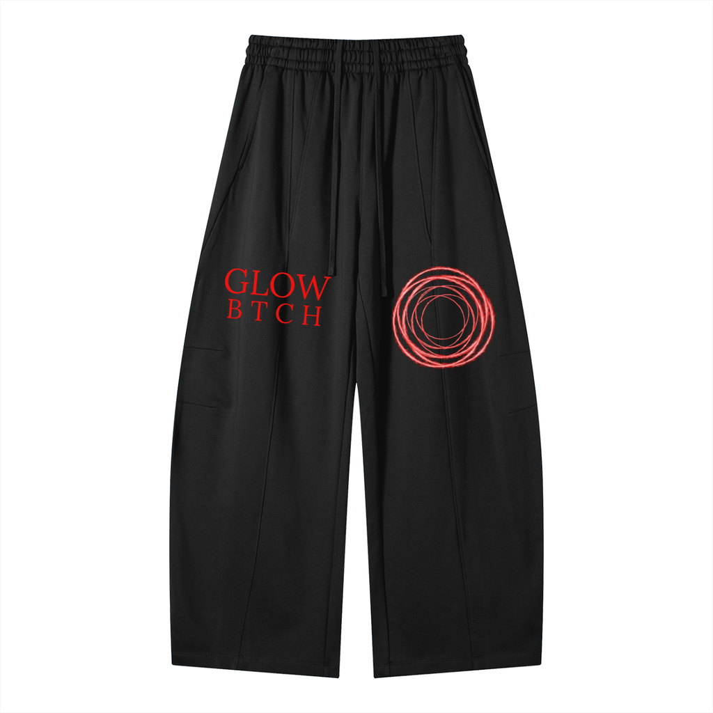 GLOW BTCH Wide Heavyweight Leg Panel Sweatpants